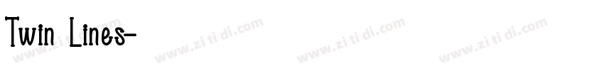 Twin Lines字体转换